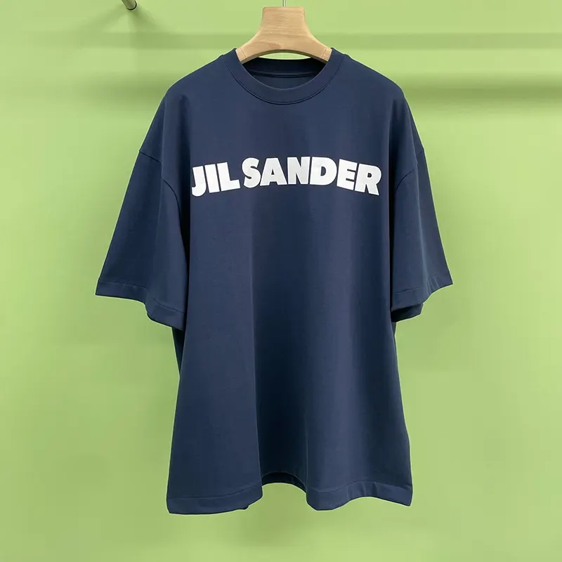 セール新作ジルサンダー N級品 クルーネック ロゴ Tシャツ 半袖 カットソー Jik93326